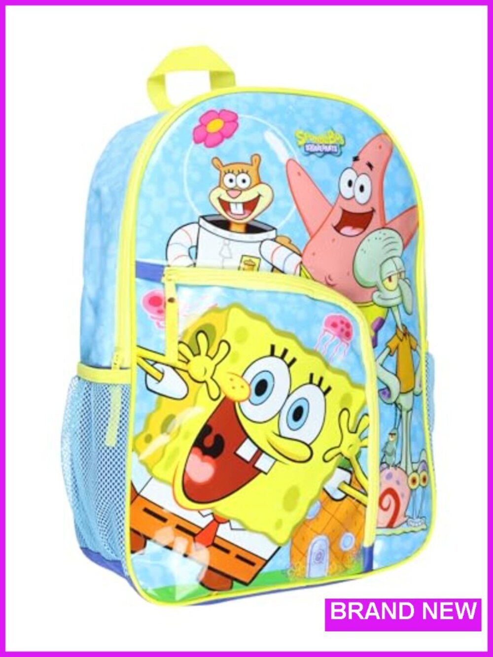 SpongeBob SquarePants Kids Backpack Dual Compartment Daily Use